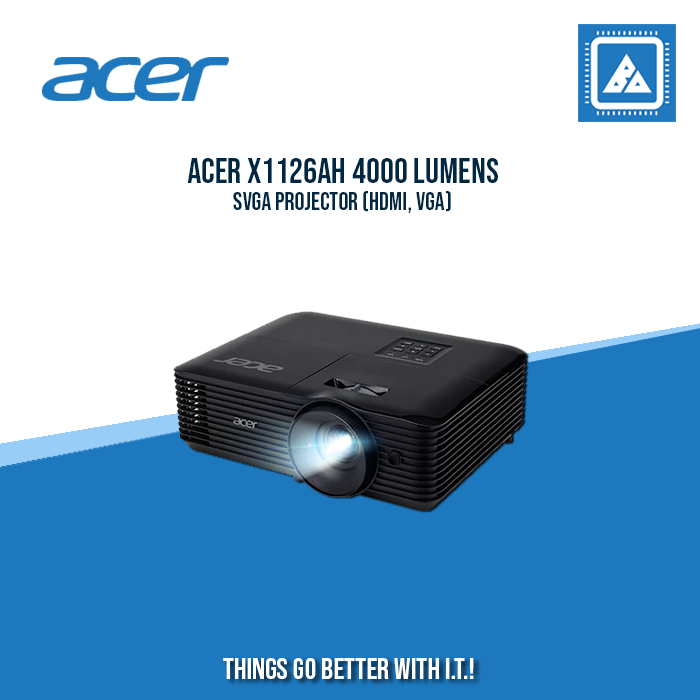 ACER X1126AH 4000 LUMENS SVGA PROJECTOR (HDMI, VGA) ACER X1126AH 4000 LUMENS SVGA PROJECTOR (HDMI, VGA)